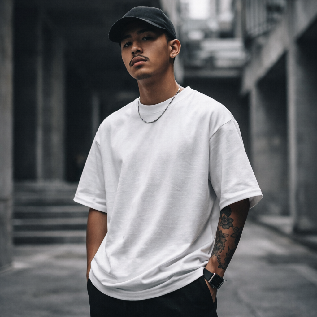 Oversized Cotton T-Shirt – White